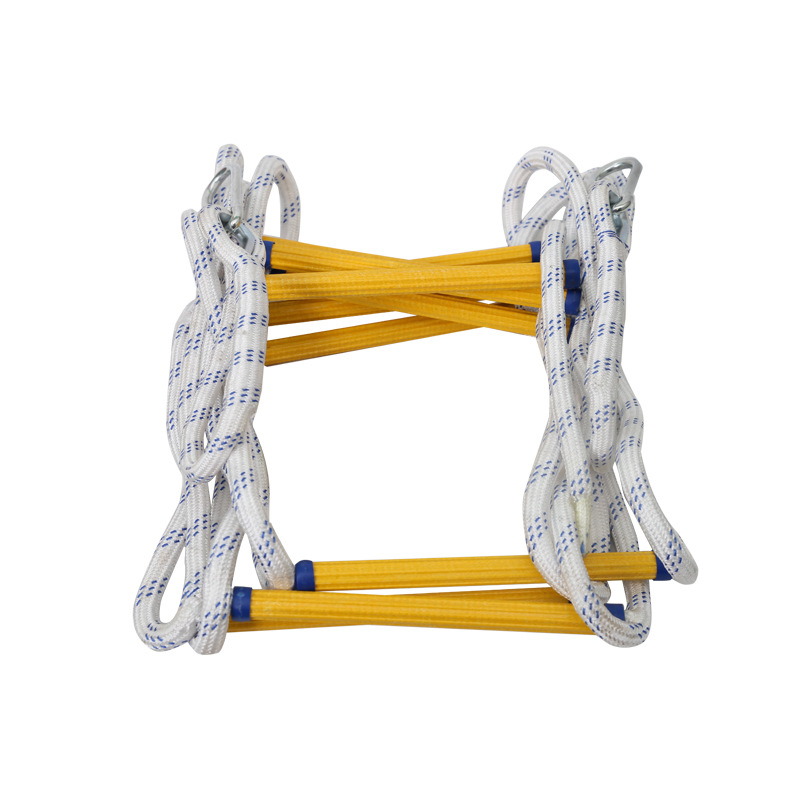 Fire ladder waterproof wear-resisting rescue train escape Rope ladder Aerial security fold insulation Ladder