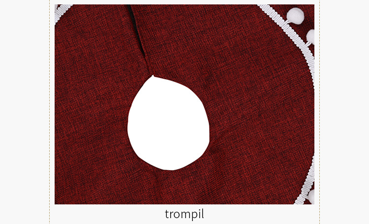 Christmas Howe Bei Christmas Decorations White Ball Ring  Tree Dress Red Hair Ball Tree Dress Tree Bottom Dress Atmosphere Layout_voghion.com