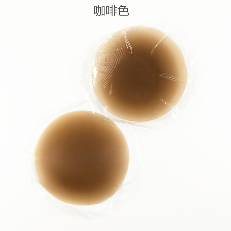 Pegatinas de pezón de silicona sólida de talla grande Pegatinas de pezón anti-golpe sin costuras Pegatinas de pecho invisibles anti-exposición