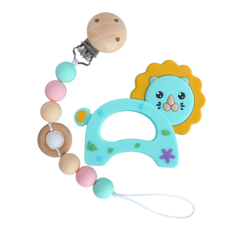 Bebé teether juguetes teether palo clásico coche de silicona chupete cadena anti-gota de la cadena de venta caliente teether traje