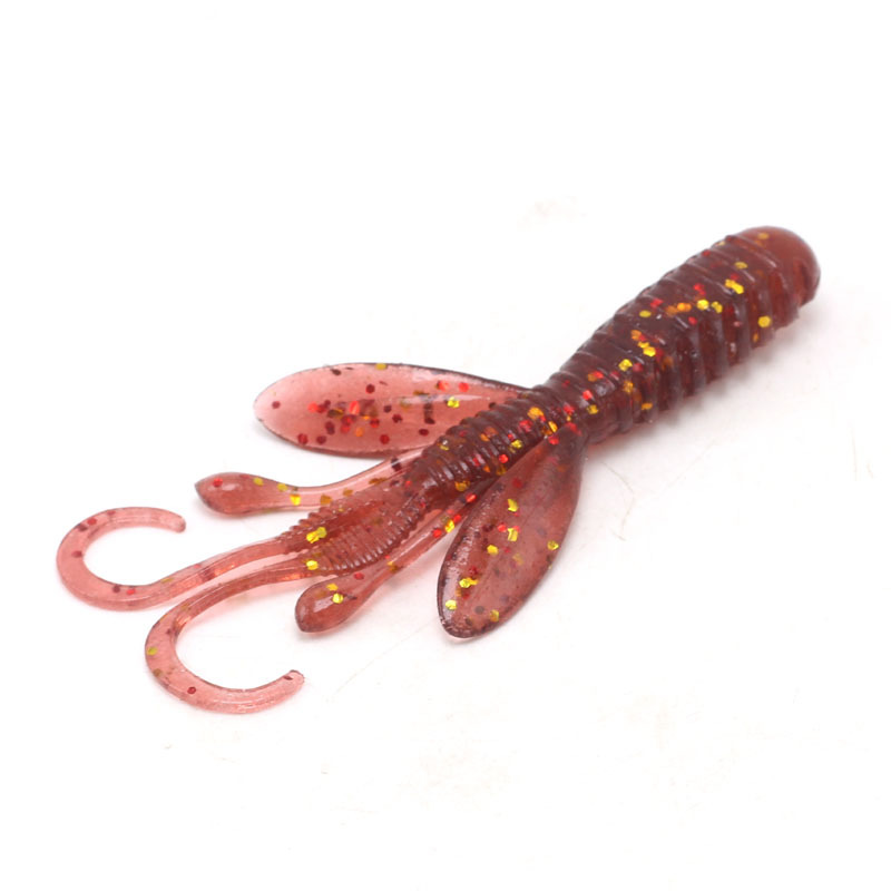 Soft Craws Fishing Lures Soft Plastic Baits Fresh Water Bass Swimbait Tackle Gear