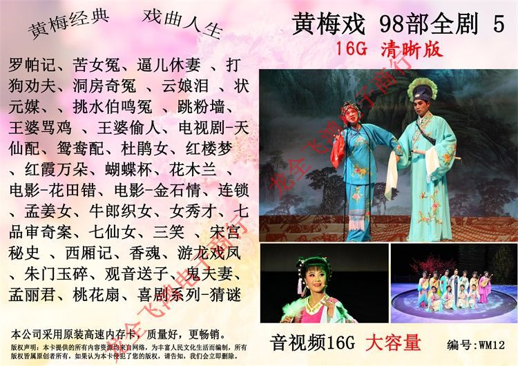 16G Huangmei Opera Video 98 Episode