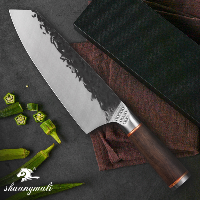Chef's Knife Household Stainless Steel Forged5cr15mov Steel Chef's Knife Yangjiang Shipping