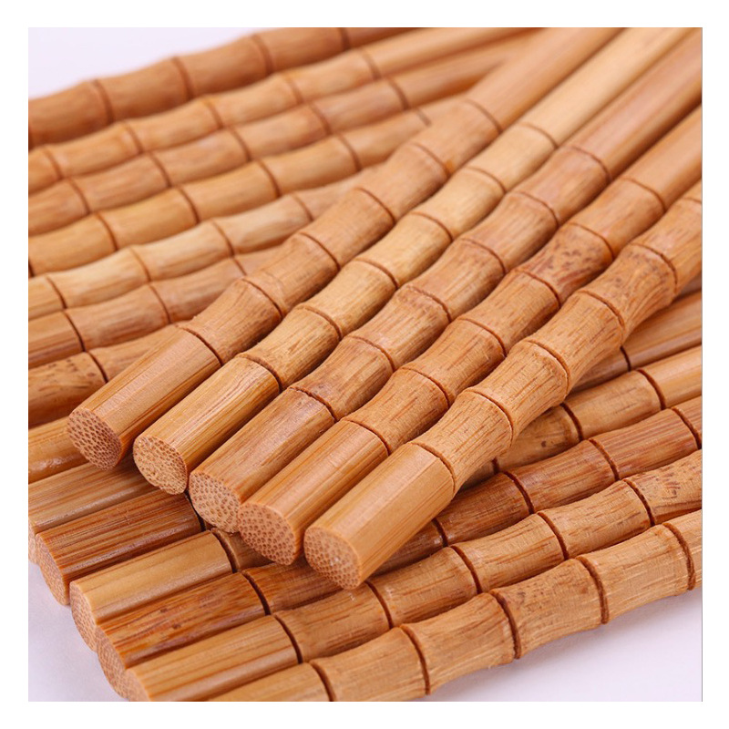 4无漆30双装花瓶筷子楠竹筷子无蜡家用餐具天然竹筷子家用雕刻筷|ms