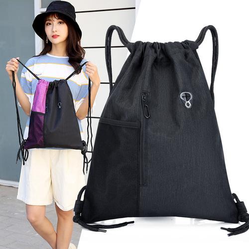 Bags with Buckle Shoulder Bag, Drawstring Exercise Fitness Training Bag, Basketball Football Travel Storage Bag, Beach Bag for Women