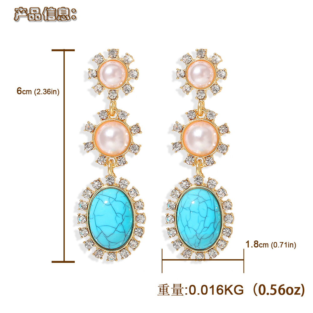 Hot Korean Heart Earrings Fashion Asymmetric Diamond Earrings Women Earrings Nihaojewelry Wholesale display picture 1