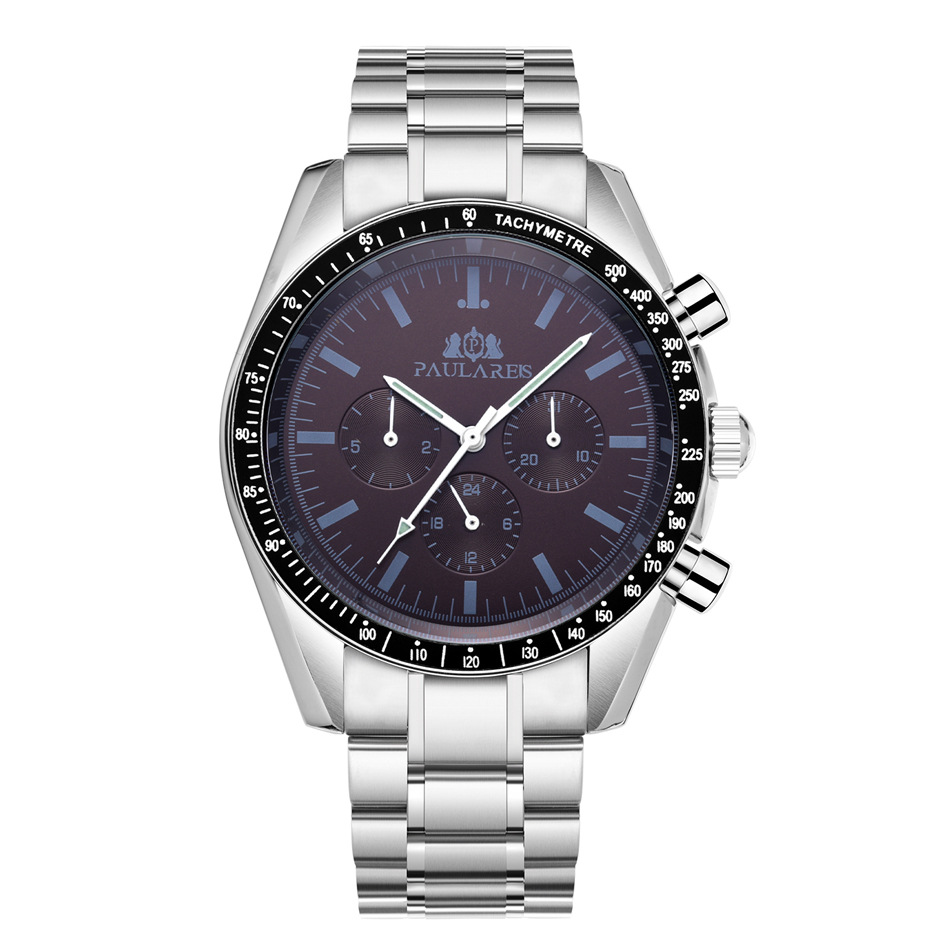 Fully Automatic Mechanical Multi-Function Strong Luminous Steel Strap Men's Watch AUTOMATIC WATCH_voghion.com