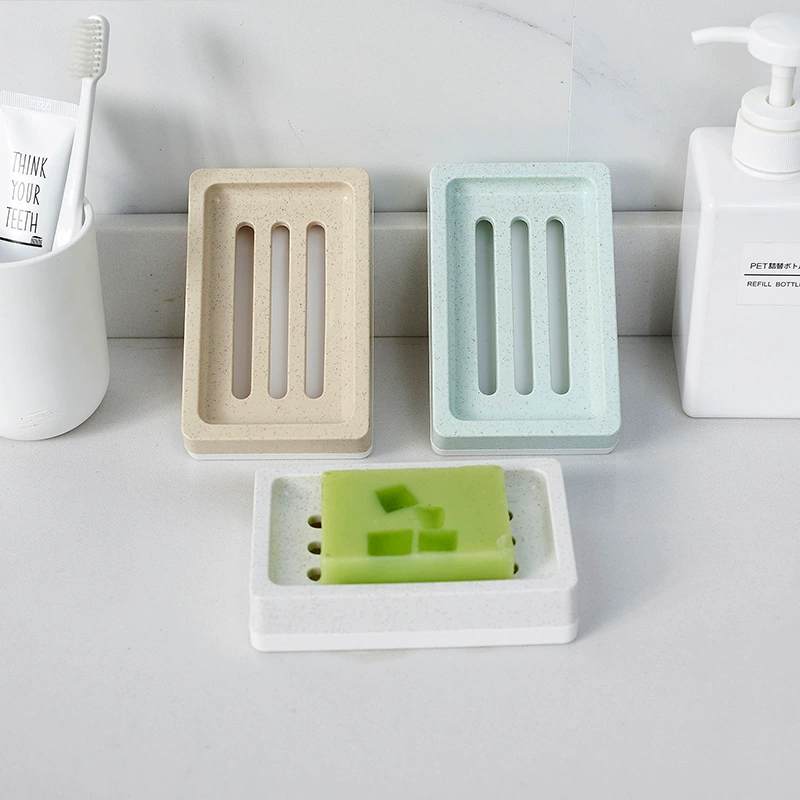 Creative double-layer drying rack, soap holder, plastic convenient банка для хранения, laundry soap