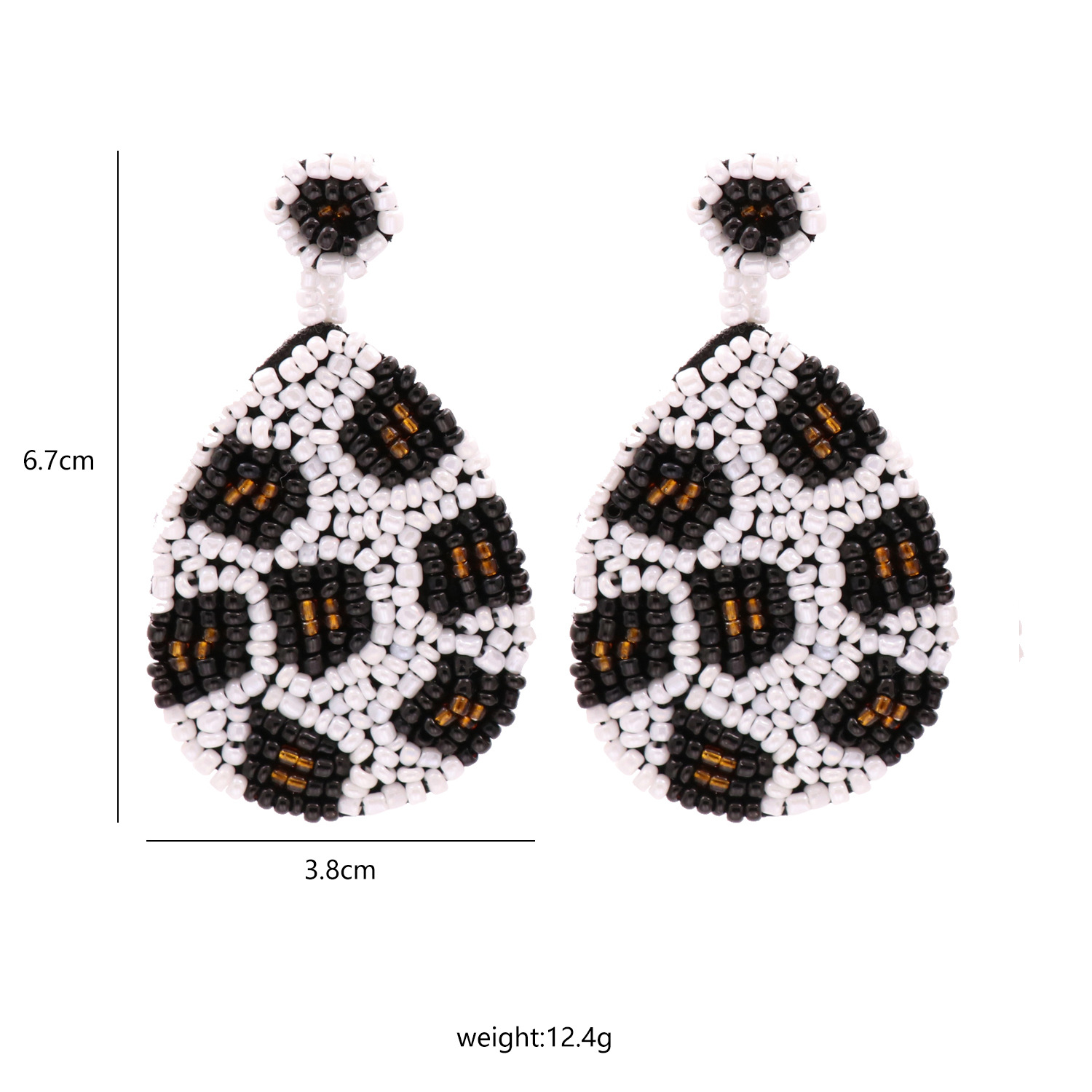 Geometric Rice Beads Ethnic Style Earrings Wholesale display picture 1