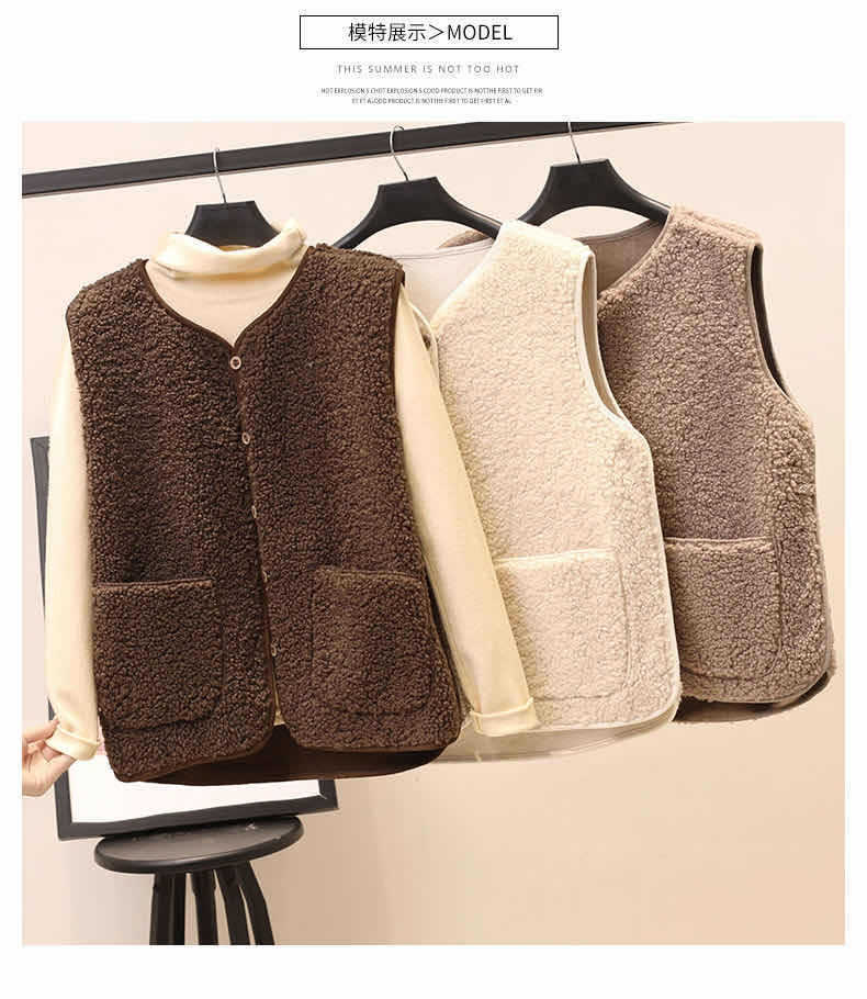 Gilet femme en Fausse laine - Ref 3434661 Image 13