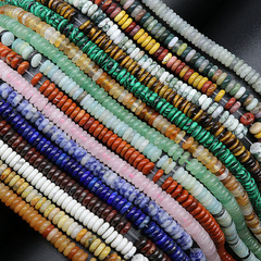 天然水晶瑪瑙半寶石2*6隔片串珠diy手鍊項鍊耳環飾品配件材料批發