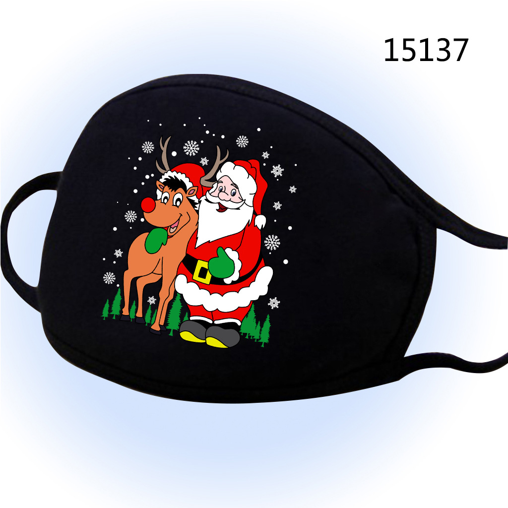 Multicolor A variety of wish Amazon Explosive money Occident fashion Christmas printing Civil Mask dustproof