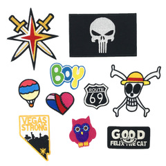 廠家批賣BOY套裝精美卡通貼衣服裝飾貼可縫可燙布貼DIY飾貼