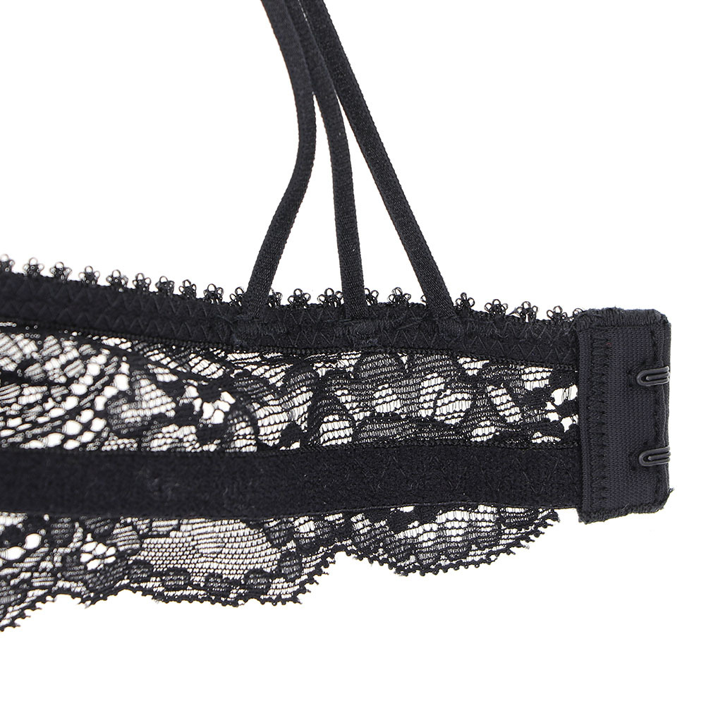 Νέο σετ σουτιέν με ψηλή μέση, σέξι, εξαιρετικά λεπτό, σούρες και ρυθμιζόμενη δαντέλα στην πλάτη_voghion.com