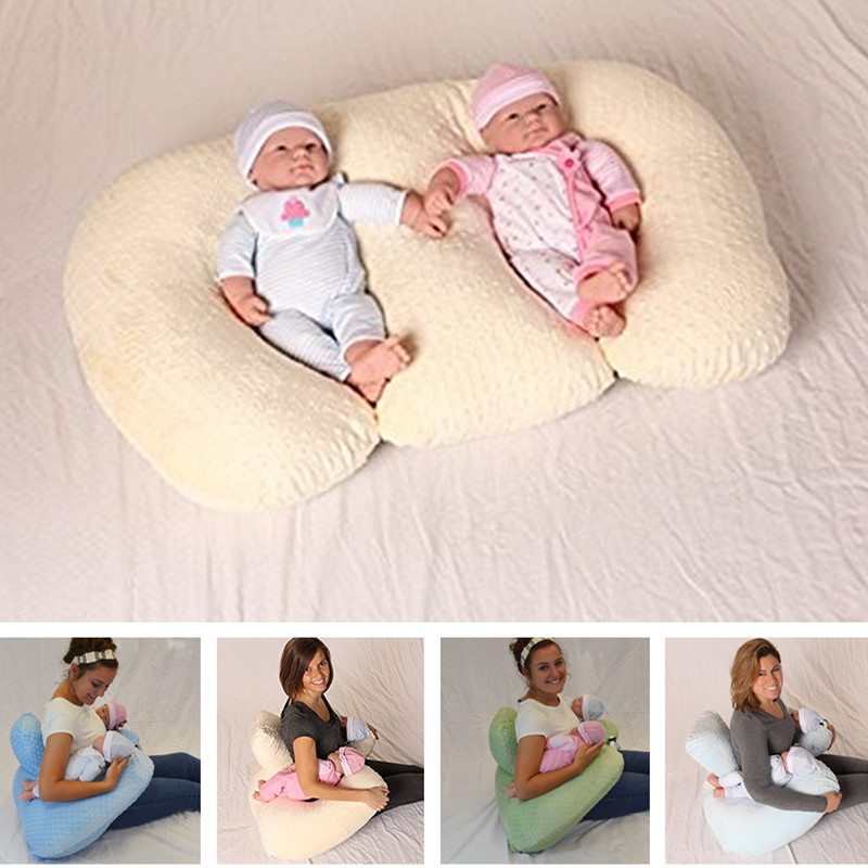 Baby pillow multifunctional nursing pillow baby pillow anti-overflow milk anti-spitting milk cushion newborn nursing bed