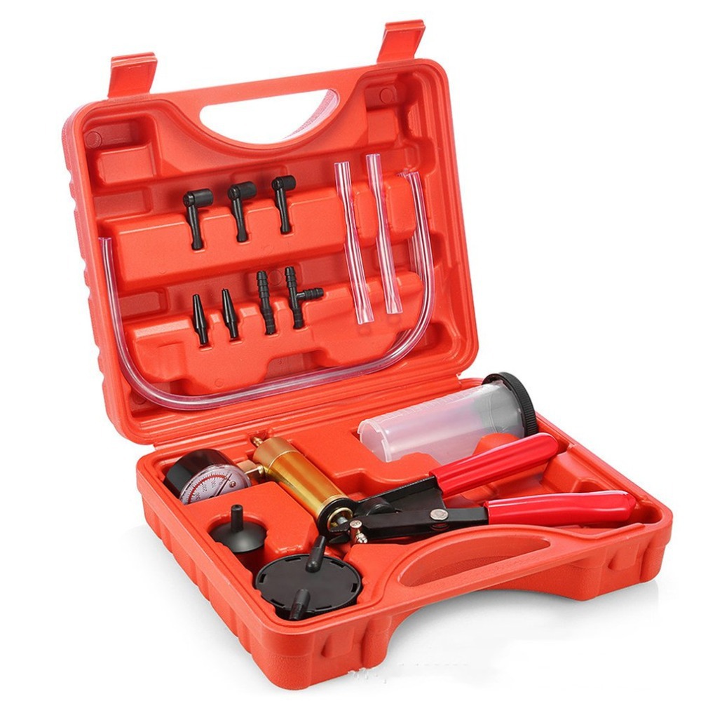 2合1汽车手动真空泵Car Pump手动吸力枪 刹车油检测仪BleederTool