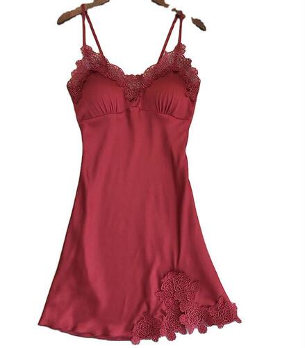Hot-selling cross-border exclusive for European and American export markets: Multi-color, sexy lace camisole-style home sleepwear dresses—direct wholesale available!