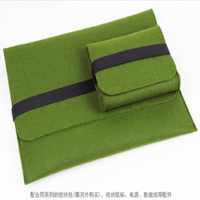 Manufacturer Supplies 11inch 13inch Felt Computer Bag for Apple MacBook Air