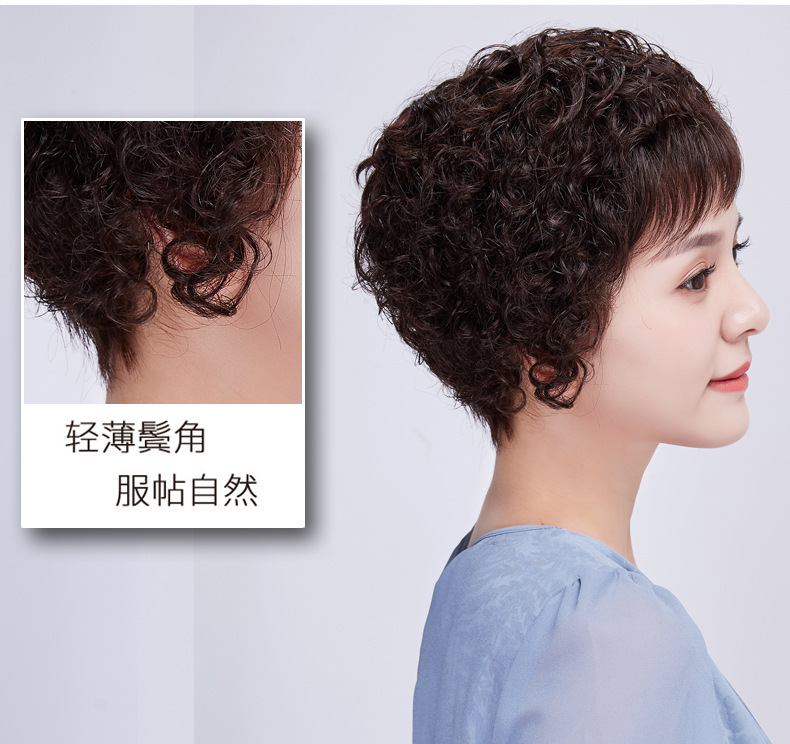 直売卸し売り ウィッグ女性ショートカーリーヘアリアルヘアヘッドギア オンラインストア店舗 Ssl Daikyogo Or Jp