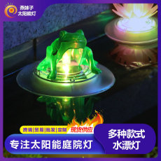 太阳能户外水漂灯七彩渐变池塘灯LED户外防水庭院花园灯免布线