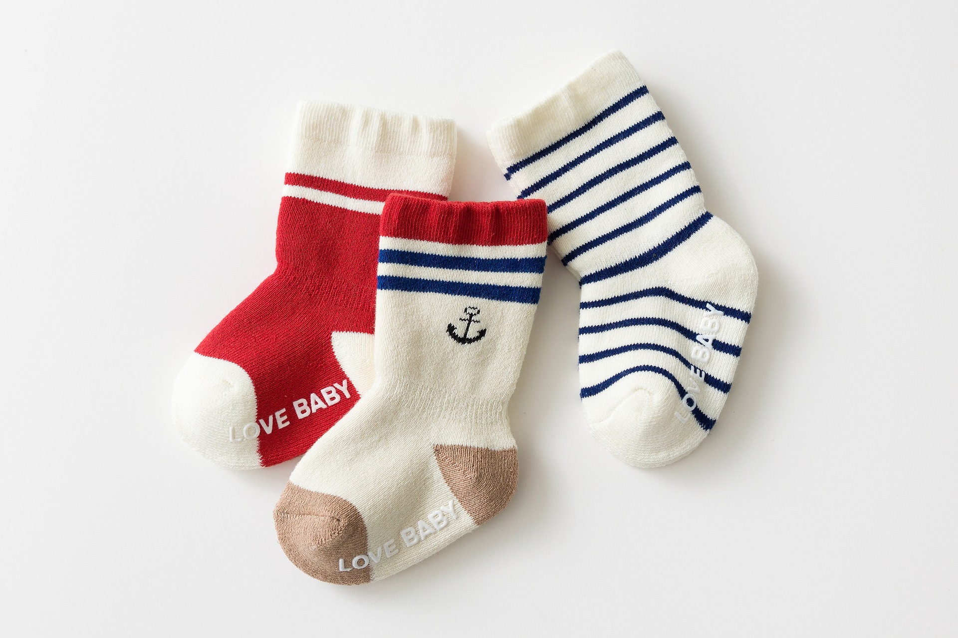 Kid's Cute Round Dots Stripe Solid Color Cotton Handmade Crew Socks 2 Pieces display picture 10