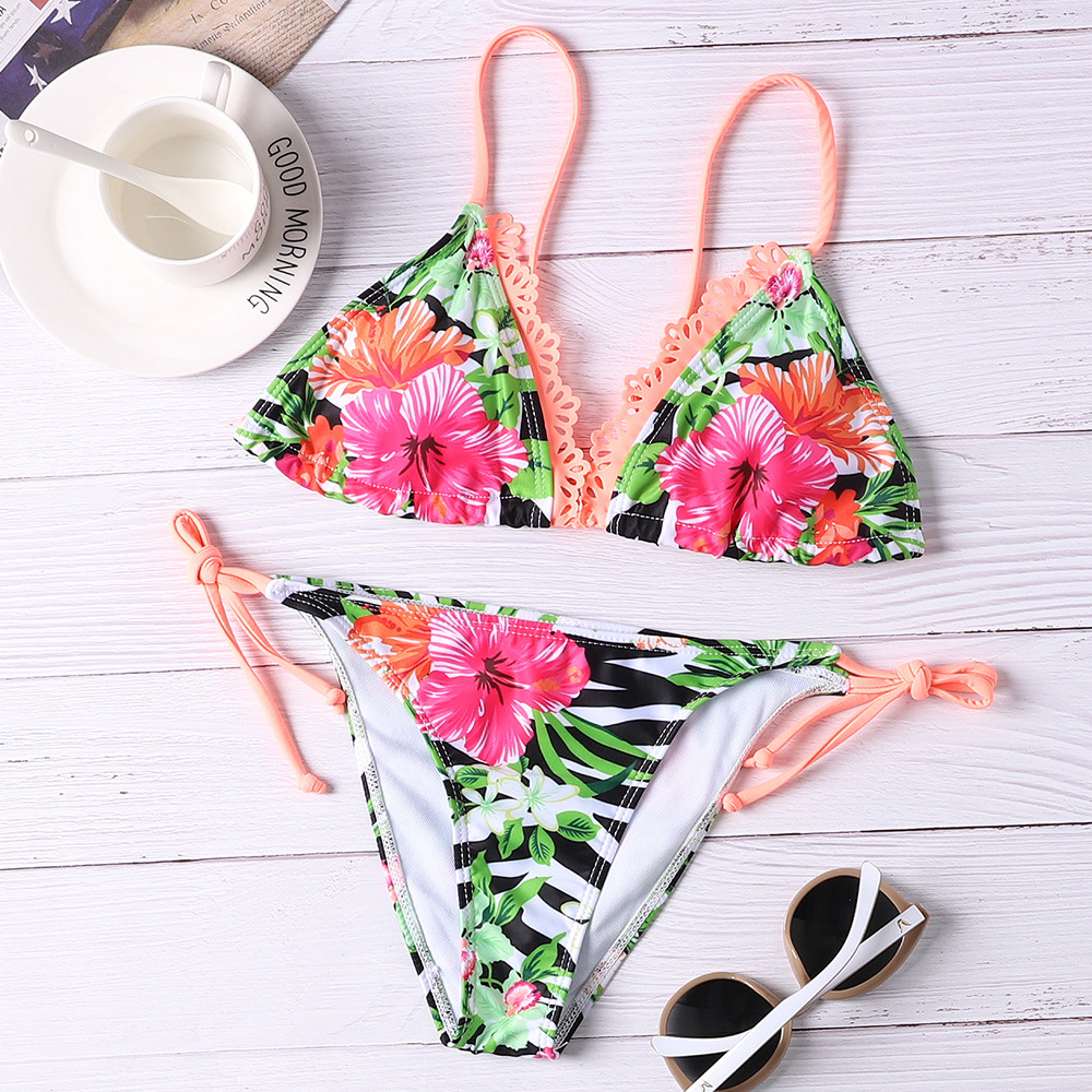 New Printed Ladies Bikini Hot Sale Split Swimsuit  NSHL3319