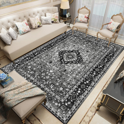 wholesale Turkey style a living room carpet European style non-slip 3D printing carpet bedroom Bedside crystal Mat
