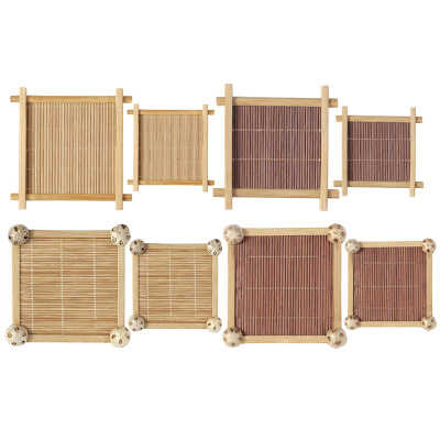 Cup holder Bamboo Cup mat Insulation pad tea set Tea ceremony Spare parts jewelry Exhibition display Photography prop