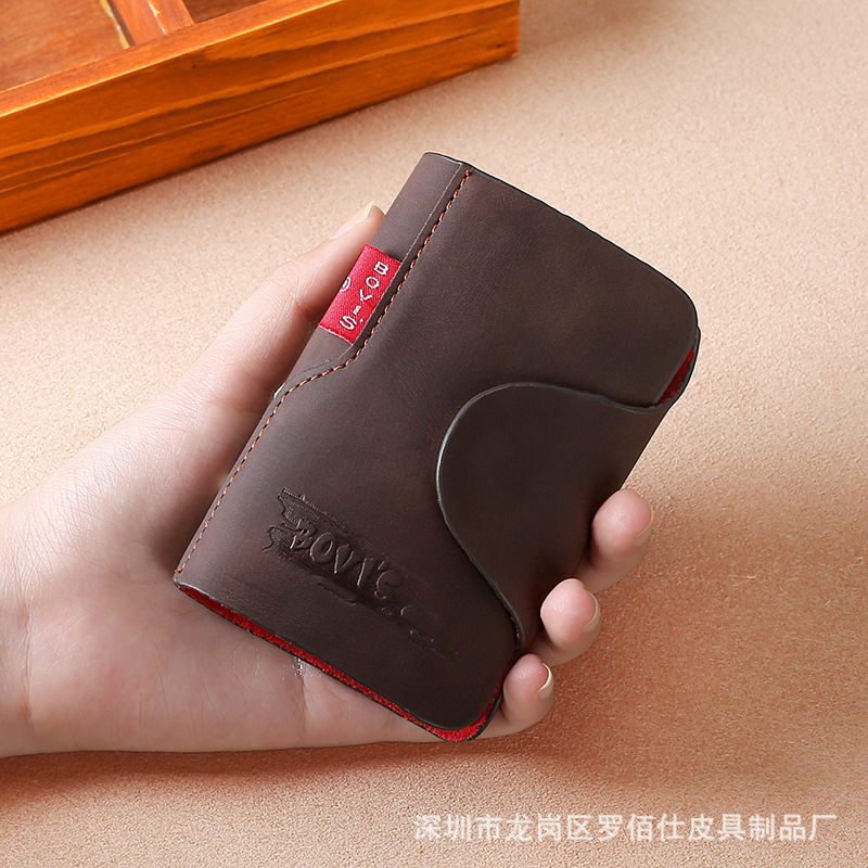 Card Bag Men's Card Bag Women's Frosted Bank Card Holder Multi-Card Book Holder Gift Small Fixed LOGO Cross-Border Card Bag Men's Card Bag Women's Frosted Bank Card Holder Multi-Card Book Holder Gift Small Fixed LOGO Cross-Border