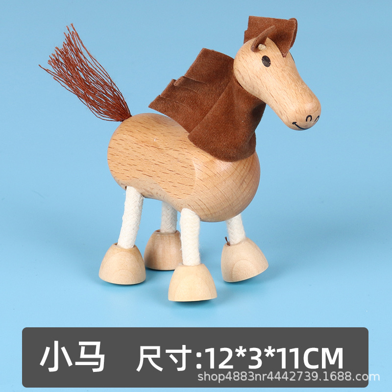 Figura Mini de Animales de Madera 18 Modelos Madera para Niños image 15