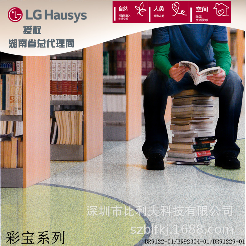 韩国一线品牌lg彩宝pvc塑胶地板卷材幼儿园地胶加厚耐磨石塑地板|ru