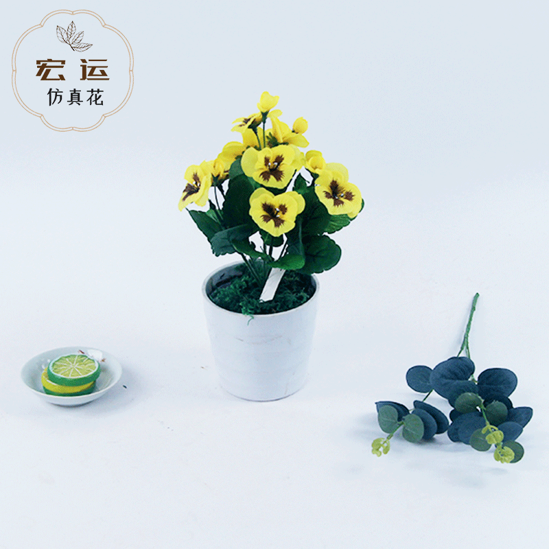 批發仿真假花人造花家居裝飾仿真植物鬼面蘭 裝飾仿真蘭花插花