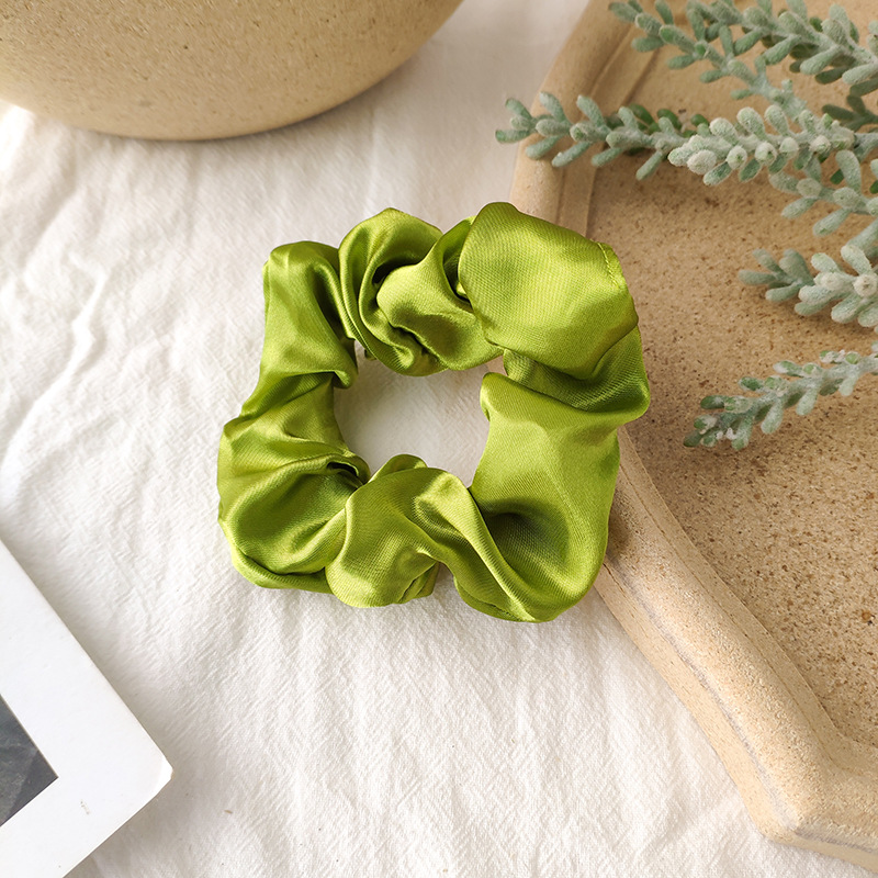 Fabric Rubber Band Solid Color Hair Scrunchies Wholesale Nihaojewelrypicture6