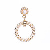 Advanced fashionable universal earrings from pearl, flowered, high-quality style, internet celebrity