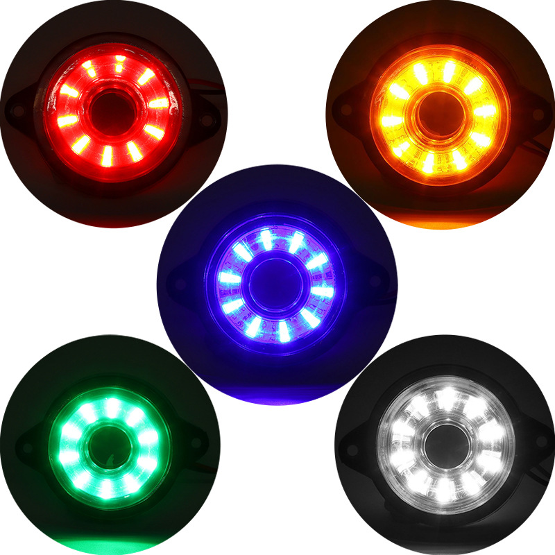 Transfronterizo de suministro de comercio electrónico camión remolque luz lateral camión luz redonda luz de giro luz LED luz lateral