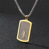 Trend pendant stainless steel, fashionable necklace, simple and elegant design