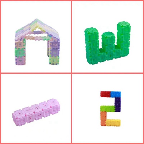 Factory direct sales plastic digital building blocks assembled children's toys educational puzzle multifunctional baby boys and girls in bulk