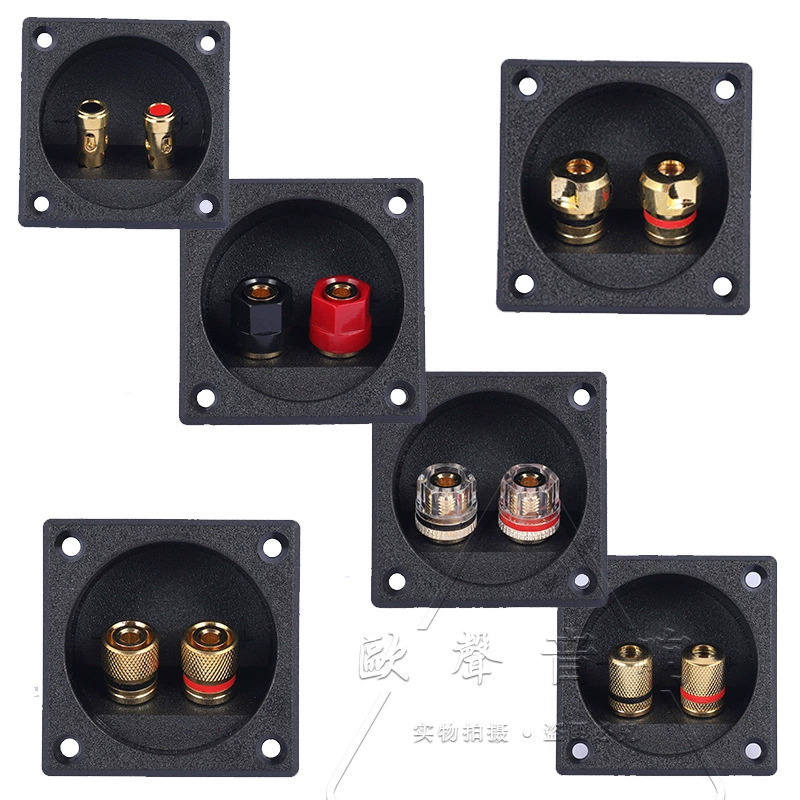 Динамик 2 отверстие распределительной коробки 48 мм внешний диаметр 57 мм аудиоразъем Банановая головка женский новый терминал