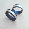 Matte blue fashionable ring stainless steel for beloved, accessory