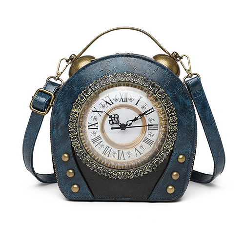 Large wholesale women's bags, European and American new retro handbags, walkable clocks, antique bags, single-shoulder and crossbody.