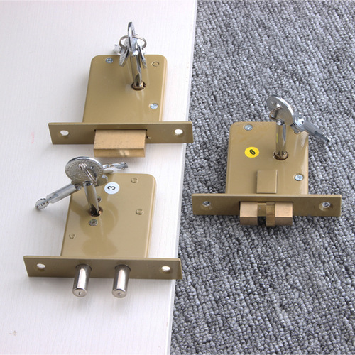 AFS Security Door Lock B1045/1046 Double Lever Cylinder Lock Anti-Theft Lock Invisible Door Lock Cross Key Pipe Well Lock