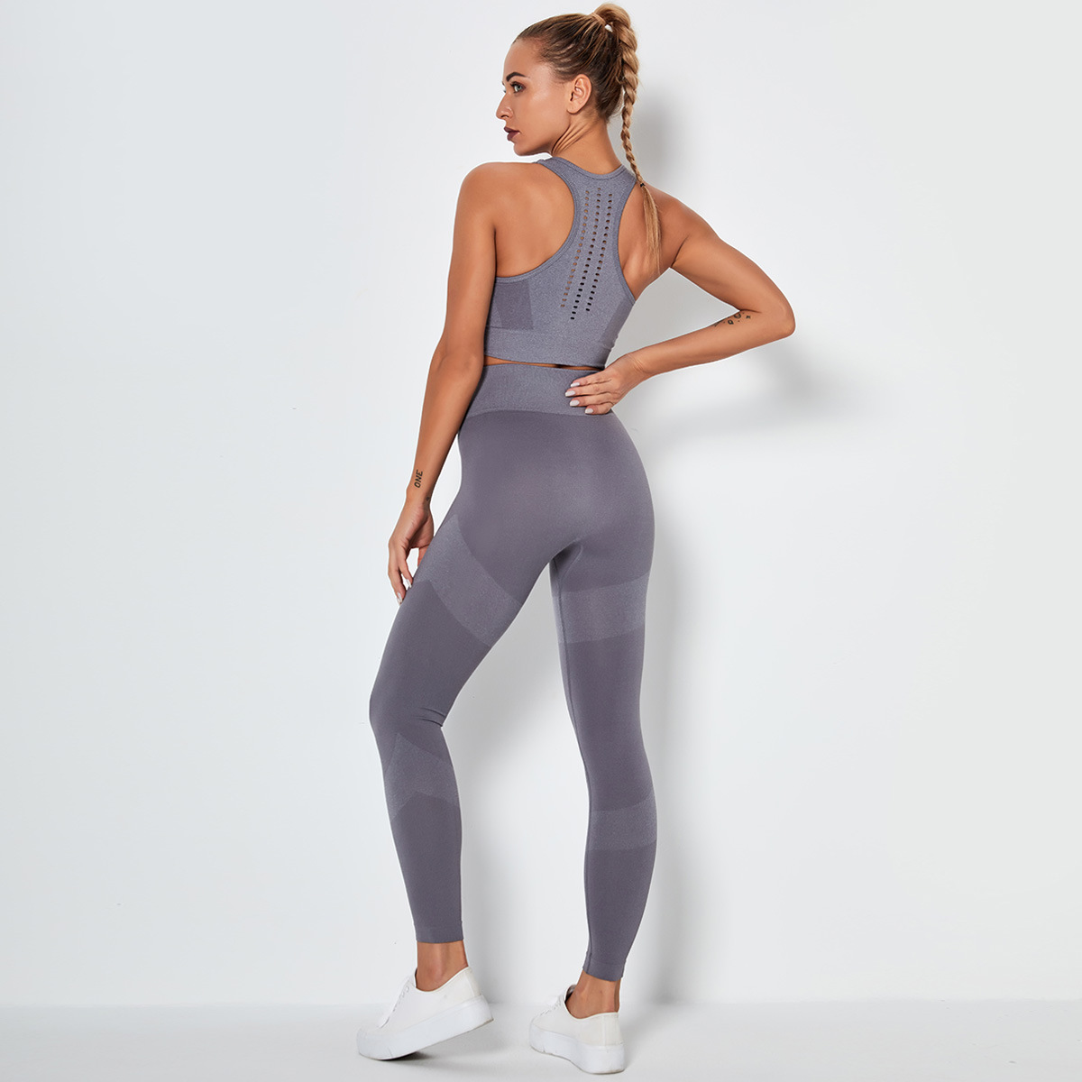 traje de yoga fitness sin costuras de secado rápido NSNS11038