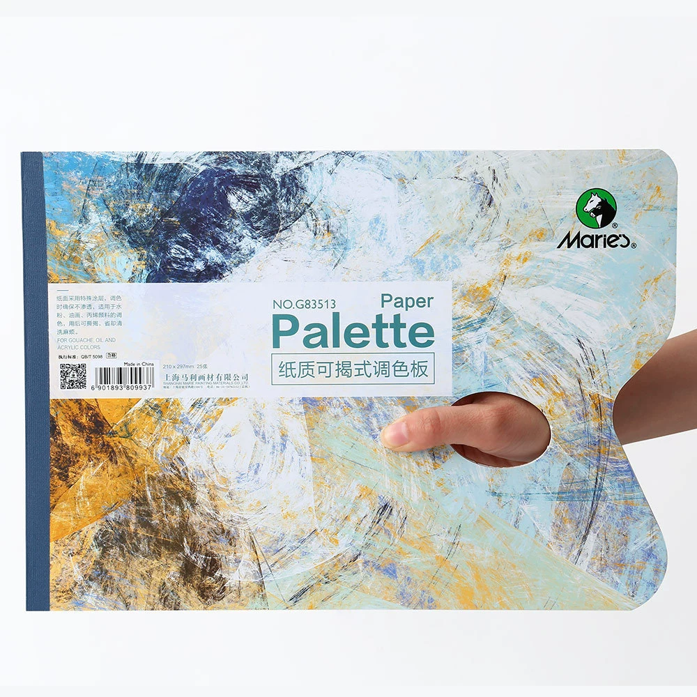 Марии colored paper toning, гуашь живопись, палитра