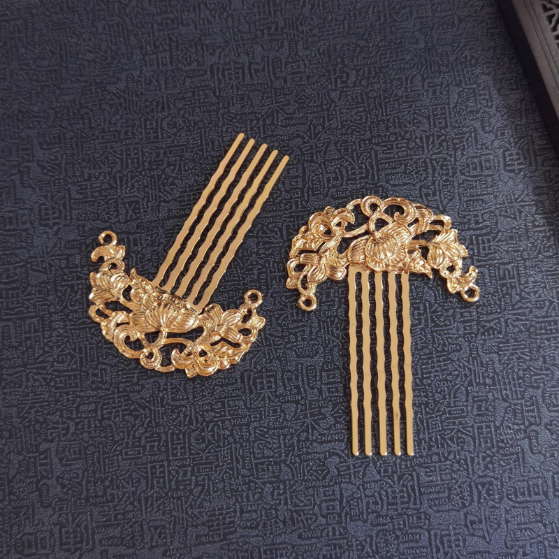 Lotus crown Tang style hairpin, versatile hair comb, Tang style ancient style costume, Dunhuang hawthorn skirt headpiece, gorgeous Song dynasty 