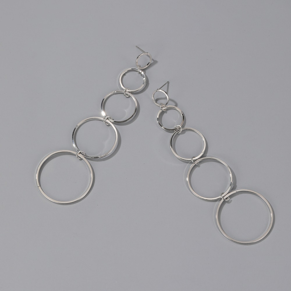 Simple Style Geometric Plating Alloy No Inlaid Earrings display picture 9