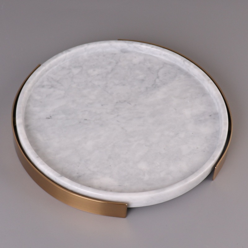 云雾白圆形凹槽款