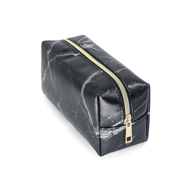 Korean   New  Fashion  Pu Large Capacity Cosmetic Bag display picture 3