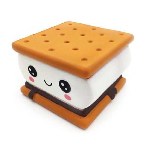 New Squishy Chocolate Sandwich Cookies with Slow Recovery, Cute Simulated Soft Food Children's Toy