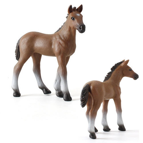 Cross-border best-selling simulation animal model horse model Clydesdale horse series children's toy decoration gift