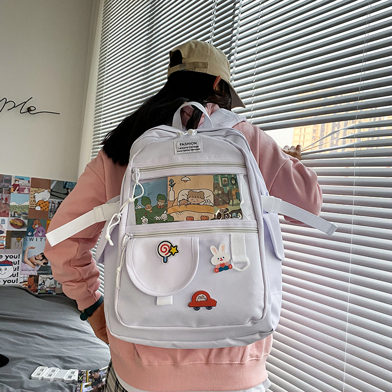 Cute Transparent Funny Soft Backpack display picture 128